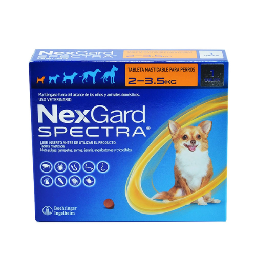 NexGard Spectra® Antipulgas para Perros de 2 a 3.5 Kg