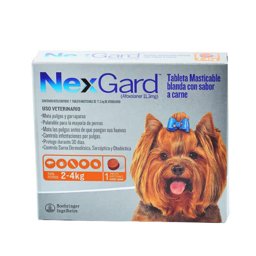 NexGard® Antipulgas para Perros de 2 a 4 Kg