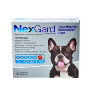 NexGard Antipulgas para Perros de 4.1 a 10 Kg